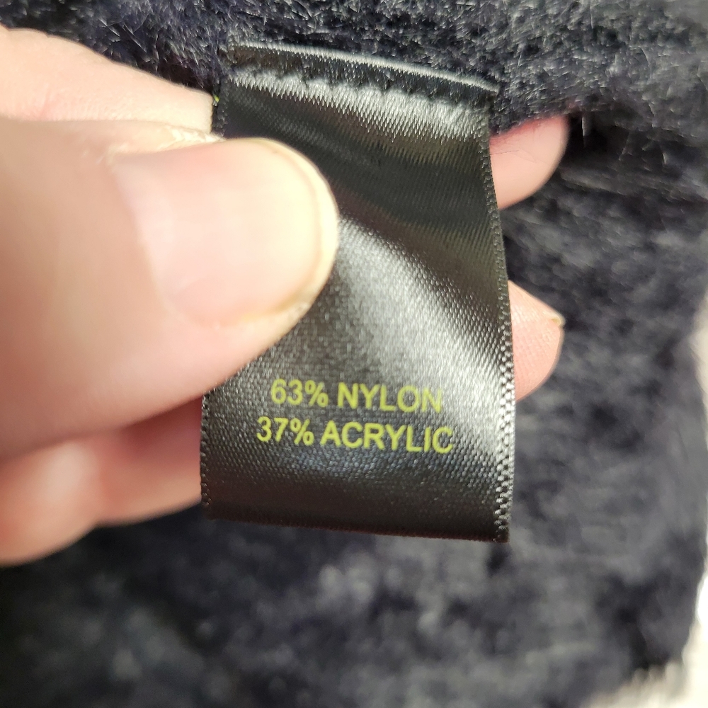 House Of Harlow 1960 NWOT Fuzzy Black Short‎ Sleeve Sweater Size XS - Picture 5 of 5